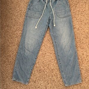 J. Crew Light Blue casual drawstring comfy Jeans!